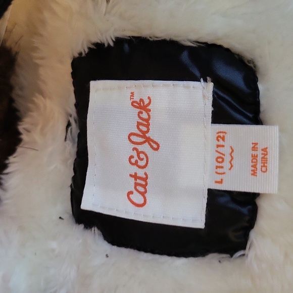 Cat & Jack Puffer Coat, Size 10/12 - Picture 4 of 5